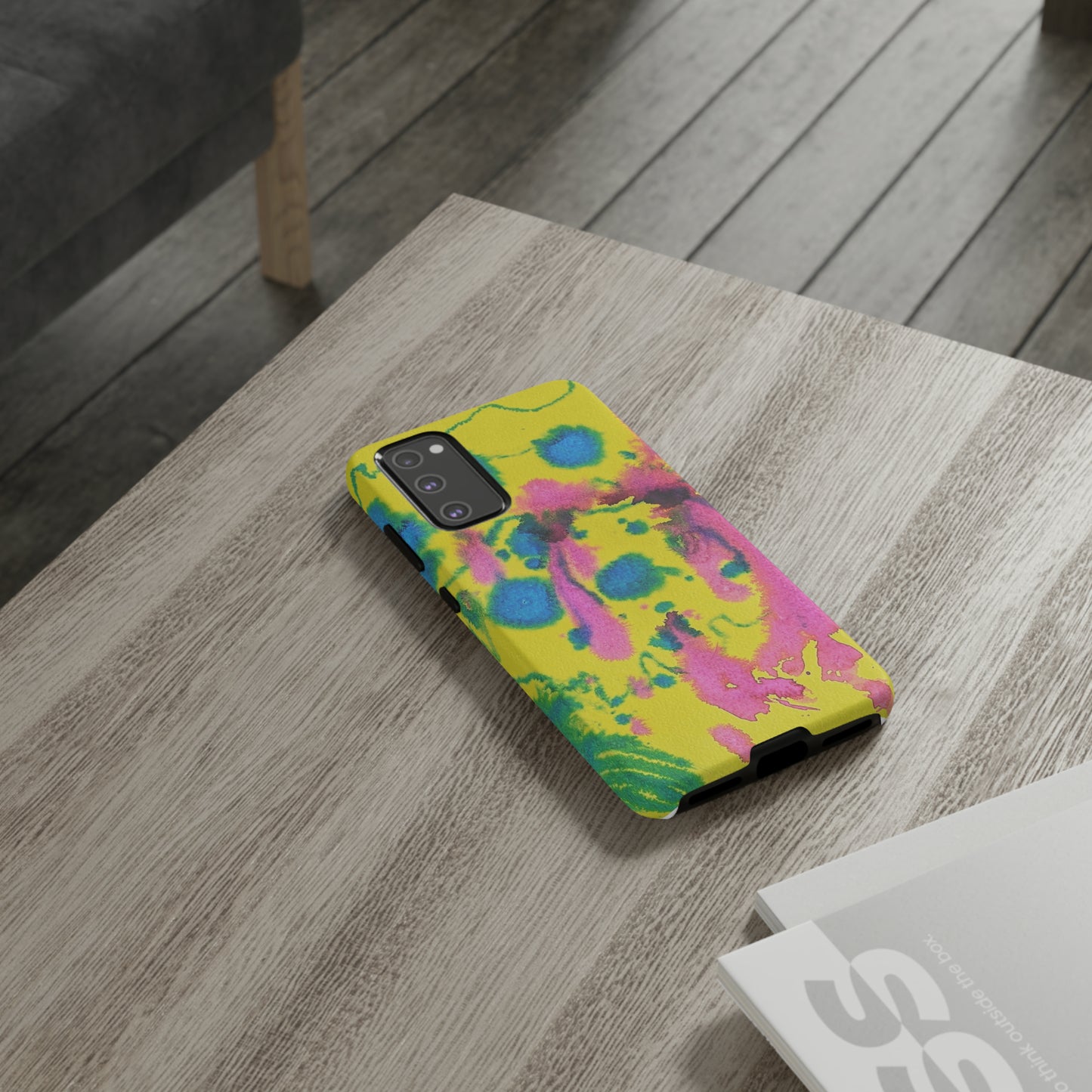 Color splashed premium-quality phone cases