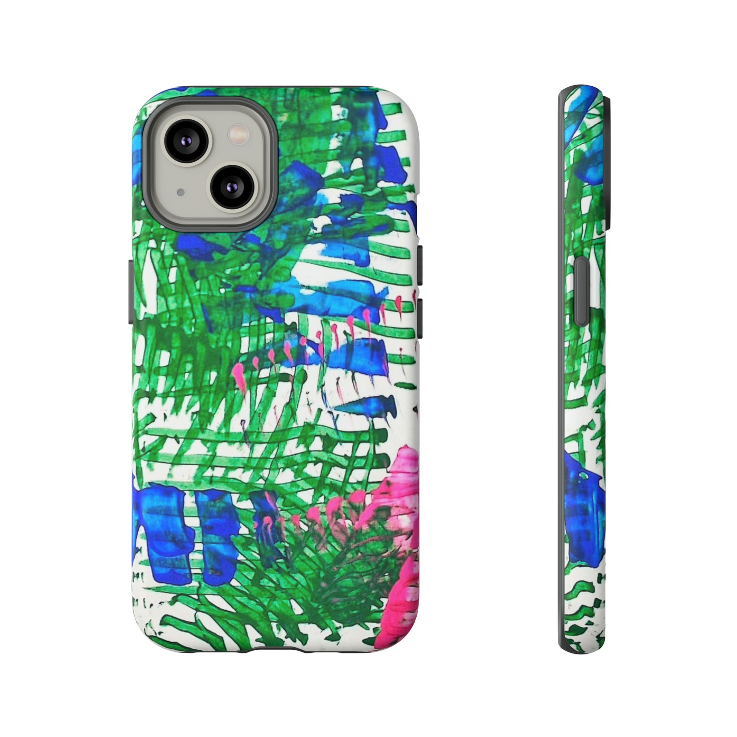 Nature-inspired painted premium-quality protective phone cases