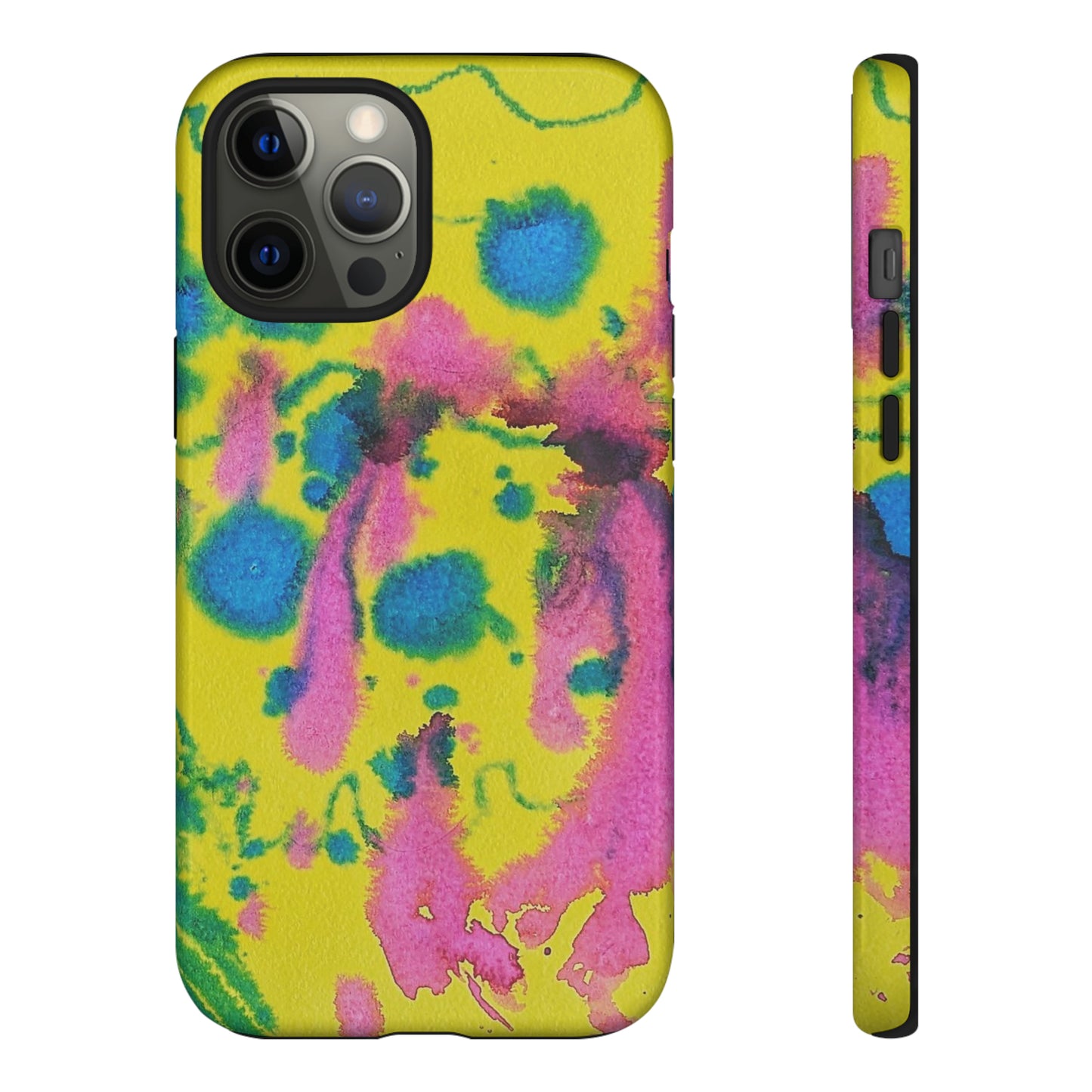 Color splashed premium-quality phone cases