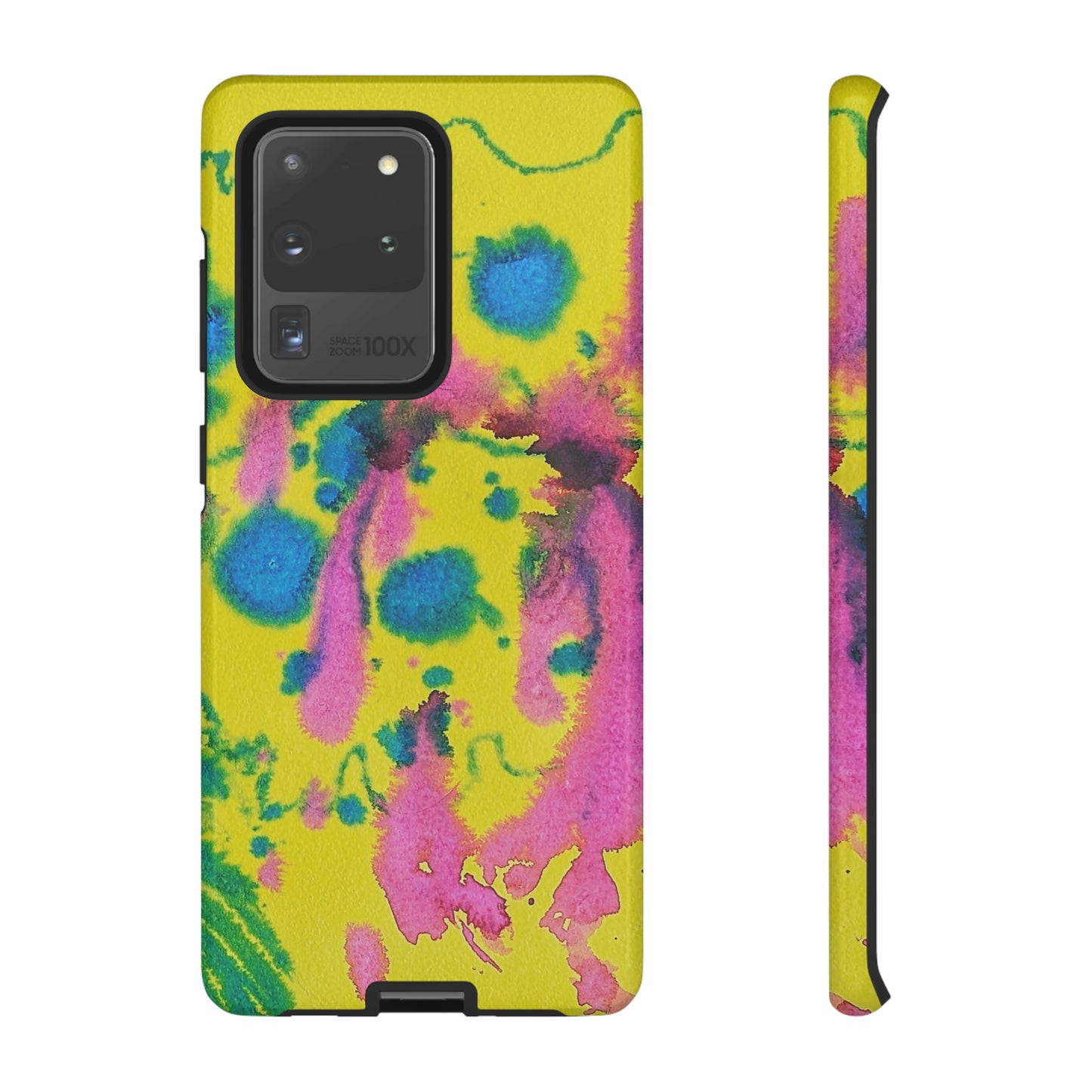 Color splashed premium-quality phone cases