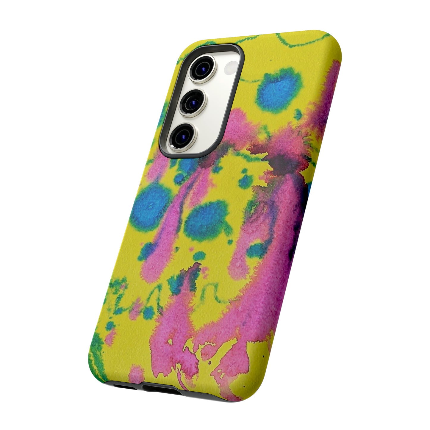 Color splashed premium-quality phone cases